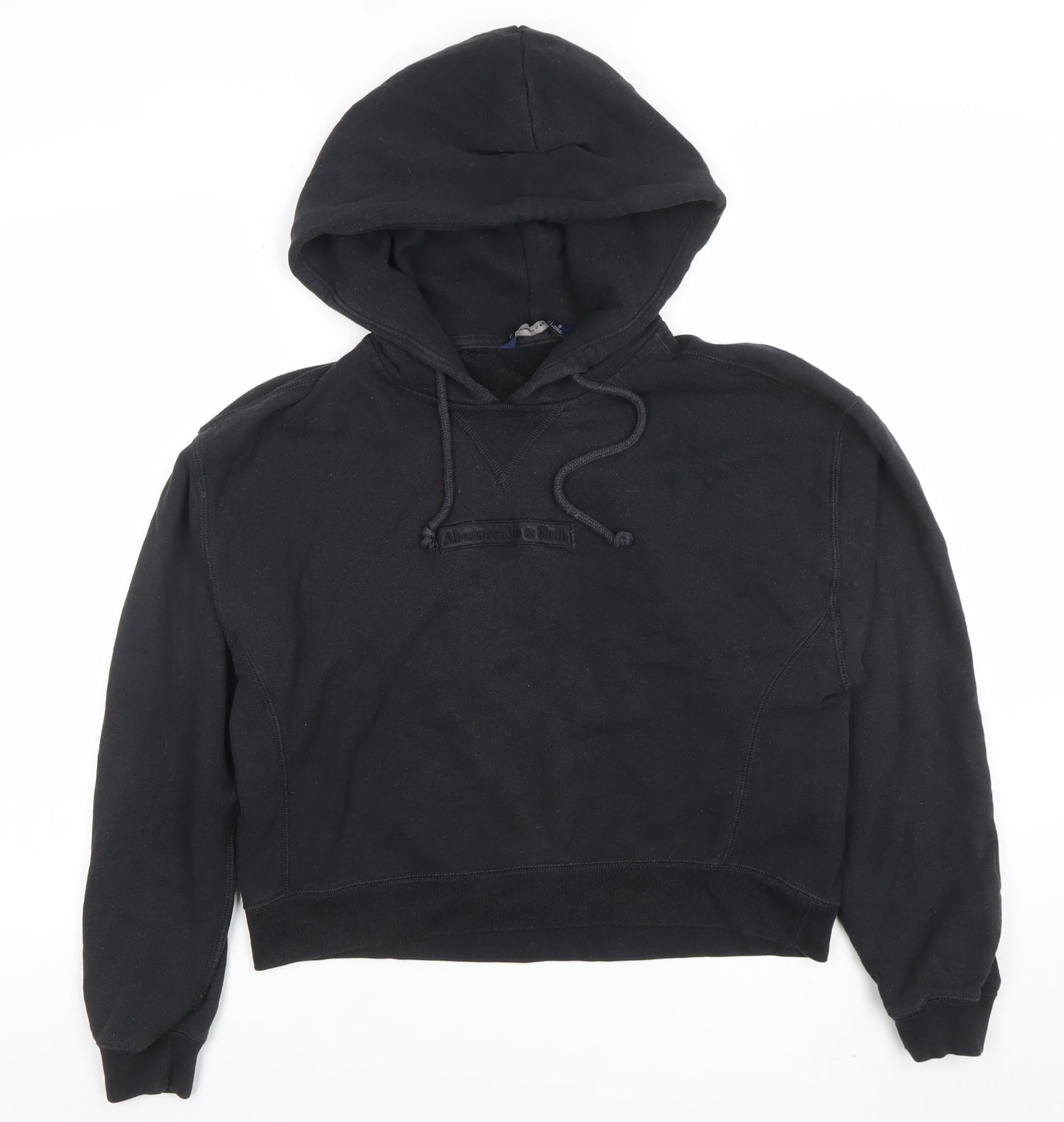Womens UK Size S Abercrombie & Fitch Black Pullover Hoodie