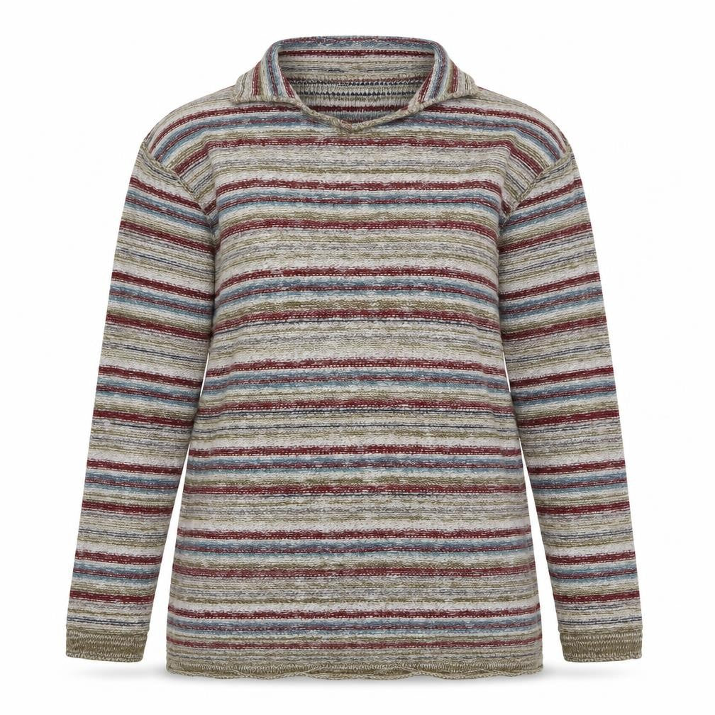Womens UK Size M Meridian Essentials Multicoloured Pullover Jumper