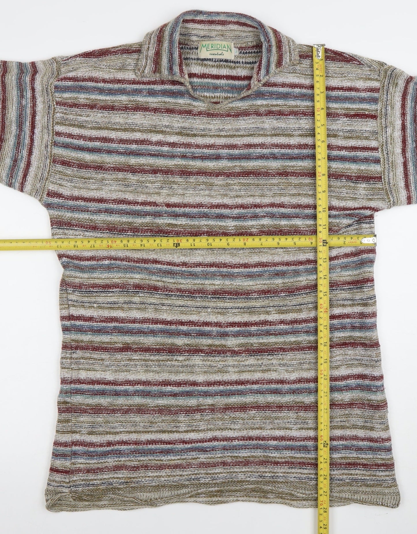 Womens UK Size M Meridian Essentials Multicoloured Pullover Jumper