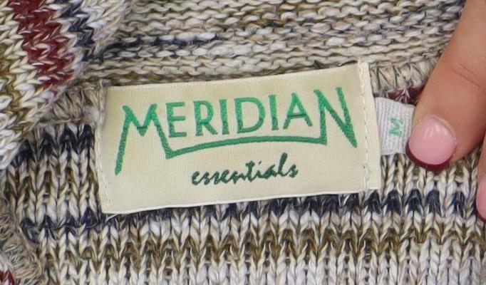 Womens UK Size M Meridian Essentials Multicoloured Pullover Jumper