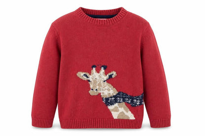 Girls UK Size 5-6 Years FatFace Red Pullover Jumper