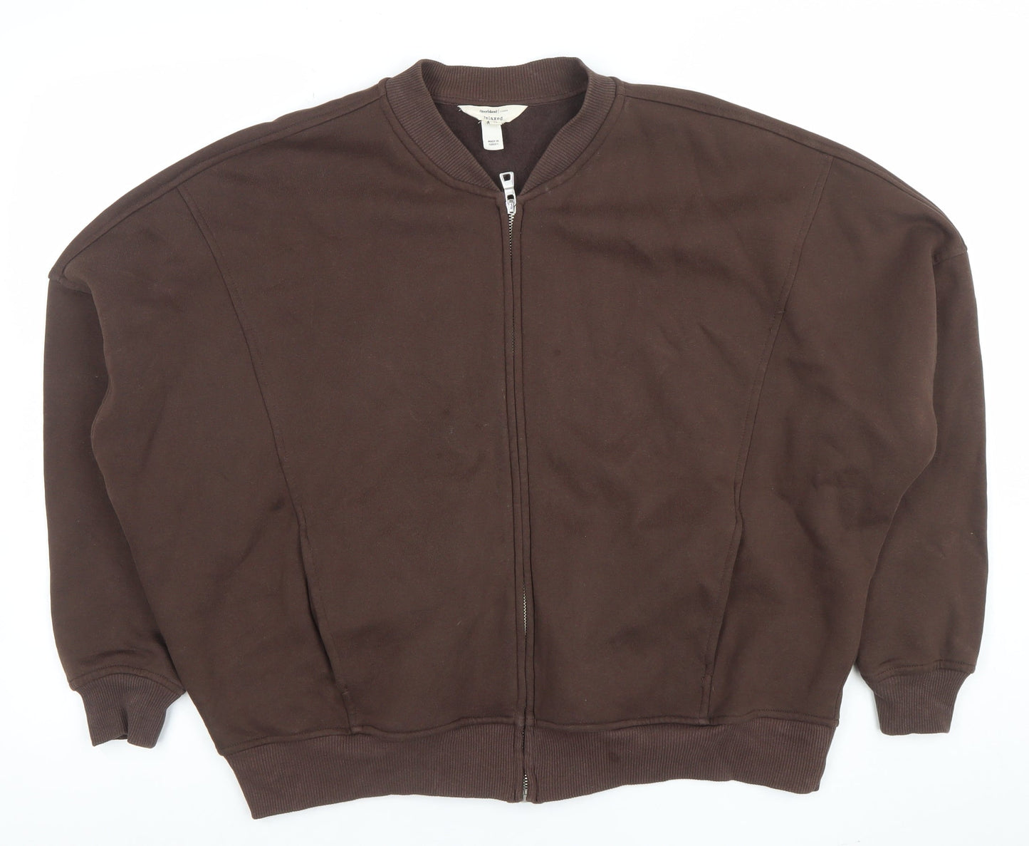 Womens UK Size M Twyford Brown Full Zip Sweatshirt