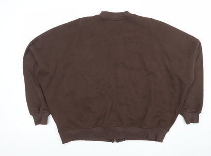 Womens UK Size M Twyford Brown Full Zip Sweatshirt