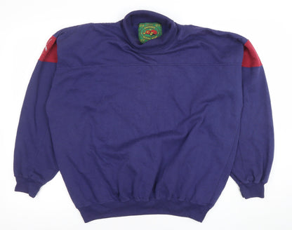 Mens UK Size L Prescott Active Wear Blue Pullover Sweatshirt