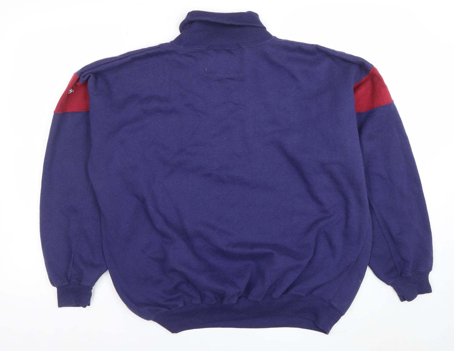 Mens UK Size L Prescott Active Wear Blue Pullover Sweatshirt