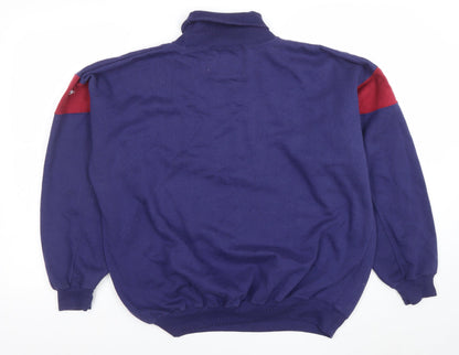 Mens UK Size L Prescott Active Wear Blue Pullover Sweatshirt