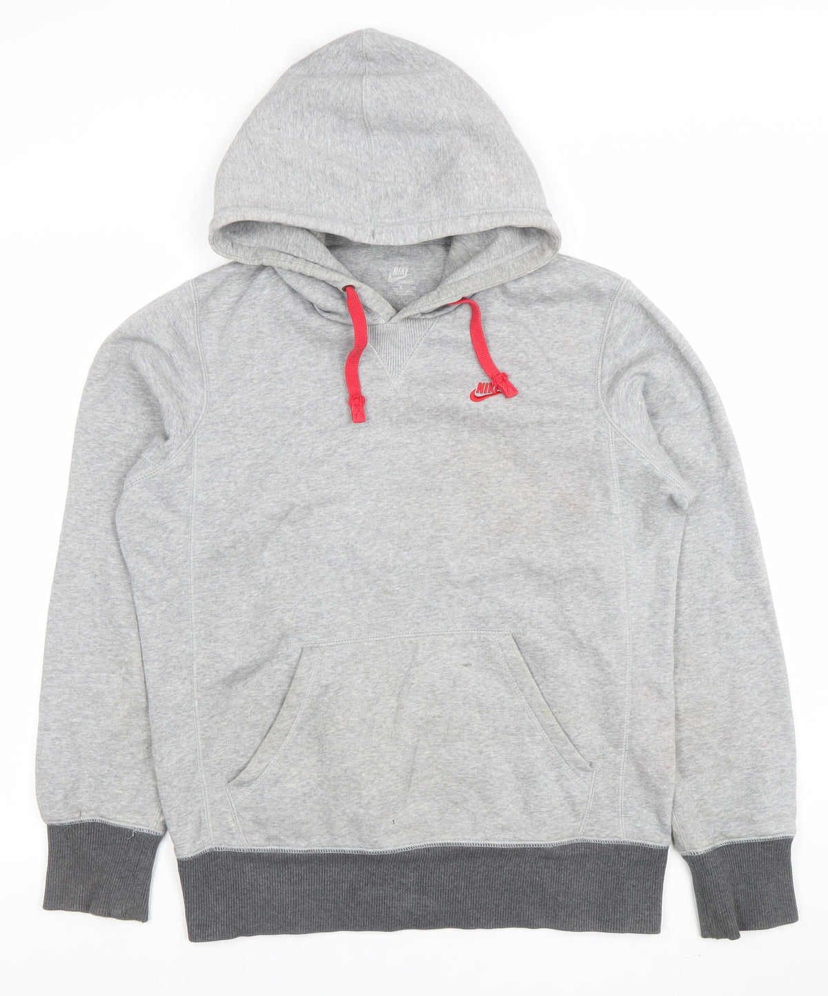 Womens UK Size S Nike Grey Pullover Hoodie