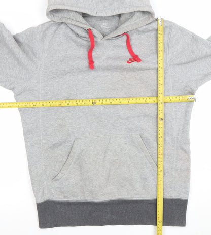 Womens UK Size S Nike Grey Pullover Hoodie