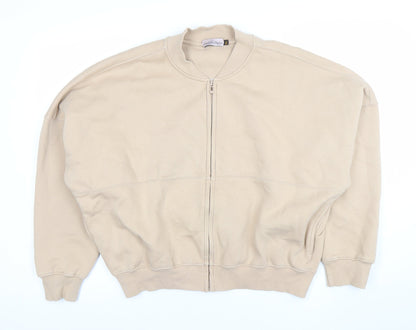 Womens UK Size M/L Danielle Styles Beige Full Zip Sweatshirt