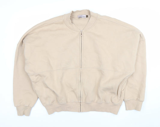 Womens UK Size M/L Danielle Styles Beige Full Zip Sweatshirt