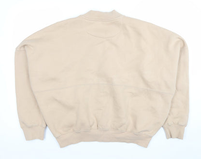 Womens UK Size M/L Danielle Styles Beige Full Zip Sweatshirt