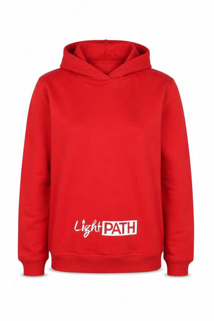 Womens UK Size S Awdis Red Pullover Hoodie