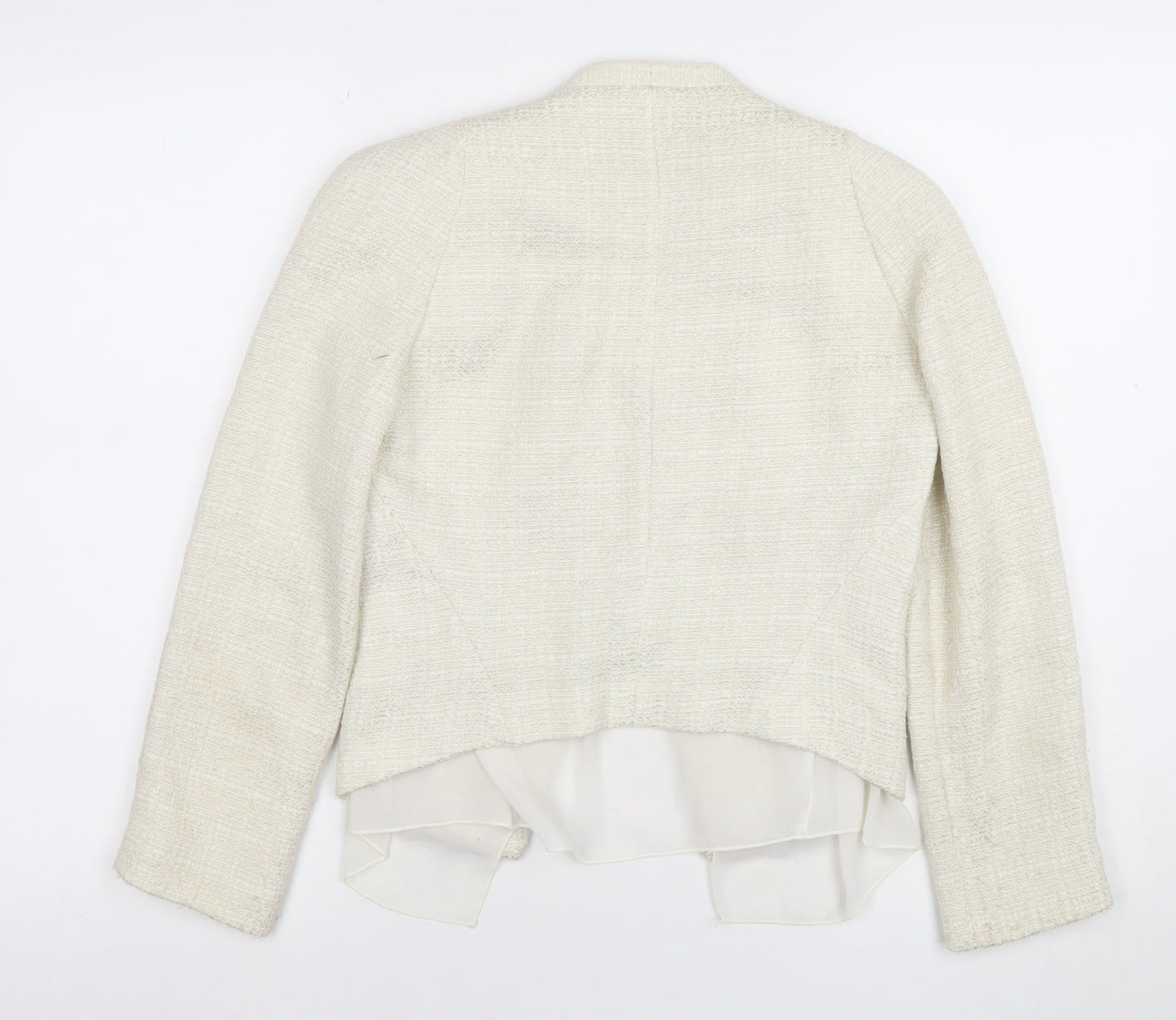 Womens UK Size S Mango Regular Ivory Blazer