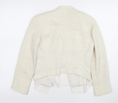 Womens UK Size S Mango Regular Ivory Blazer