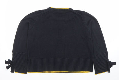 Womens UK Size L Marks and Spencer Black Pullover Jumper