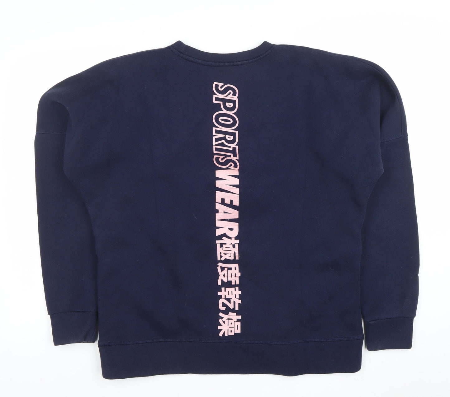 Womens UK Size 14 Superdry Blue Pullover Sweatshirt