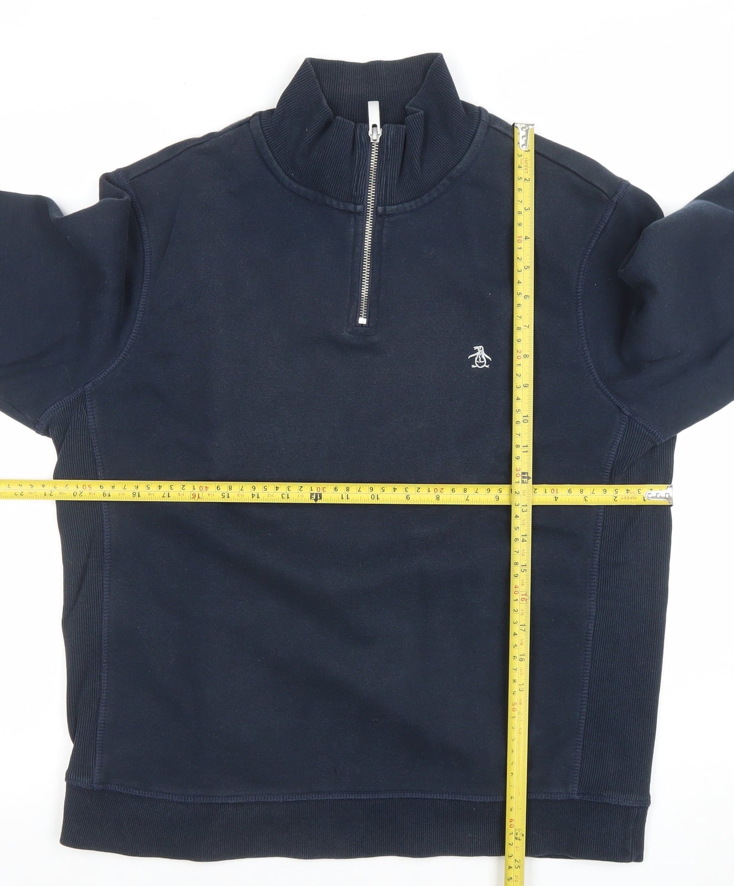 Mens UK Size M Original Penguin Blue Pullover Sweatshirt