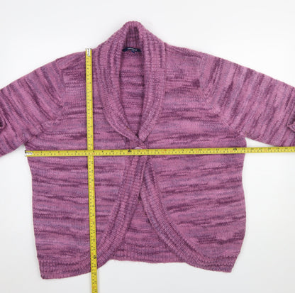 Womens UK Size 22 Debenhams Purple Cardigan Jumper