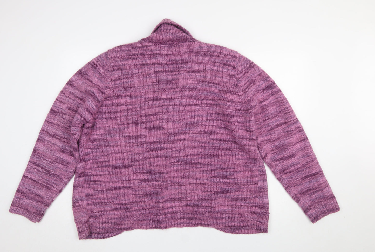 Womens UK Size 22 Debenhams Purple Cardigan Jumper