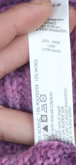 Womens UK Size 22 Debenhams Purple Cardigan Jumper