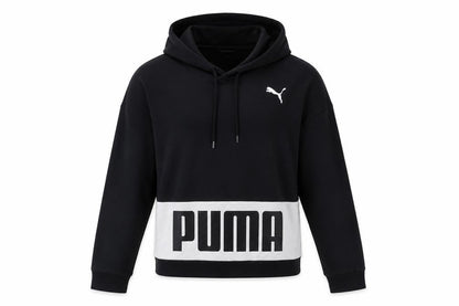 Womens UK Size XS PUMA Black Pullover Hoodie