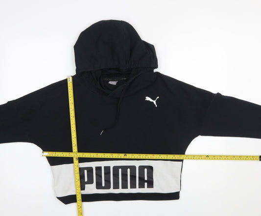 Womens UK Size XS PUMA Black Pullover Hoodie