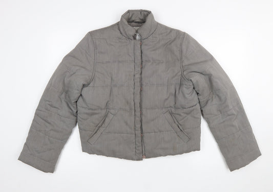 Womens UK Size S Armani Exchange Grey Puffer Jacket