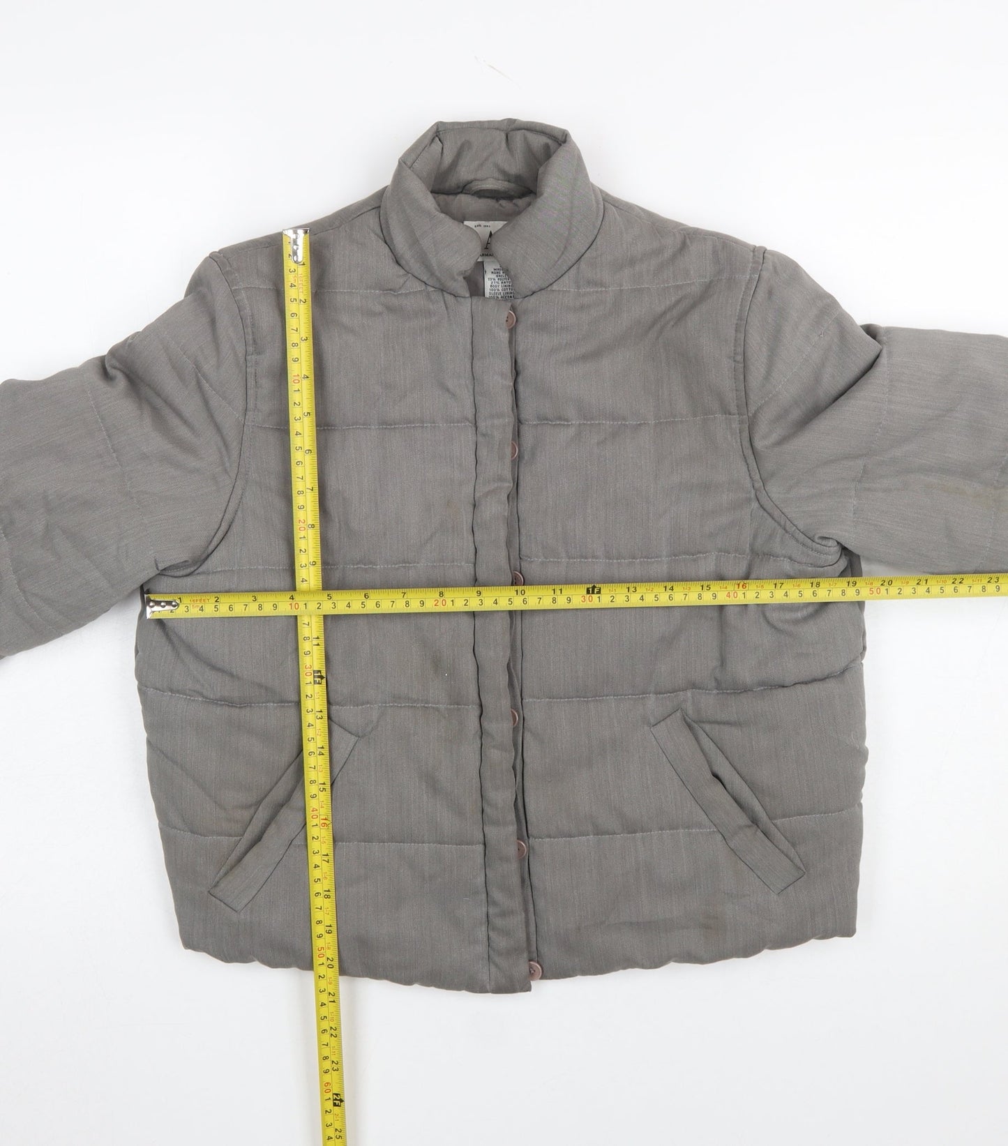 Womens UK Size S Armani Exchange Grey Puffer Jacket