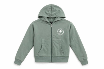 Girls UK Size 9-10 Years Pineapple Green Full Zip Hoodie
