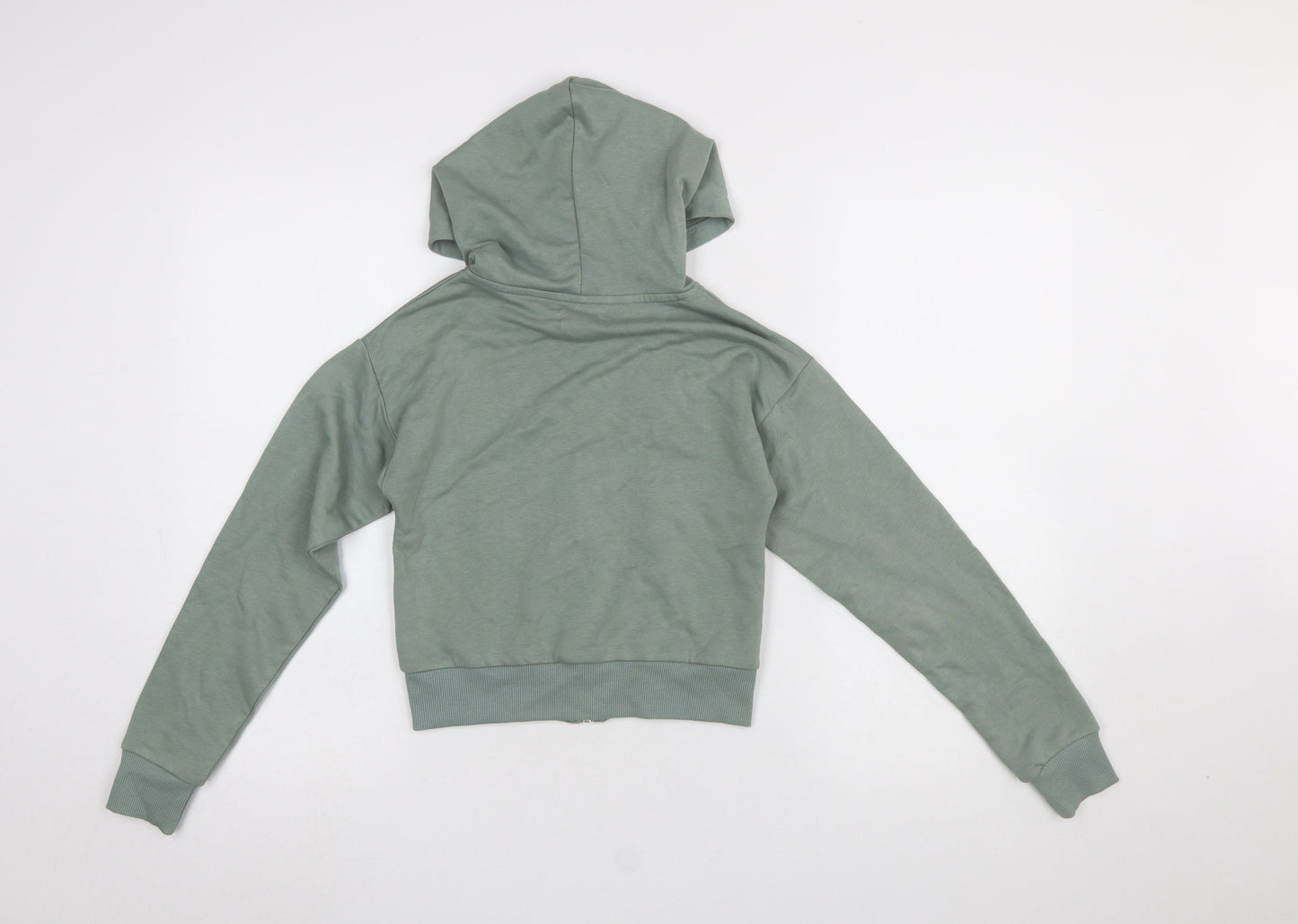 Girls UK Size 9-10 Years Pineapple Green Full Zip Hoodie