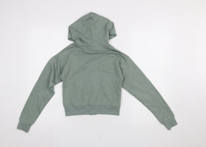 Girls UK Size 9-10 Years Pineapple Green Full Zip Hoodie