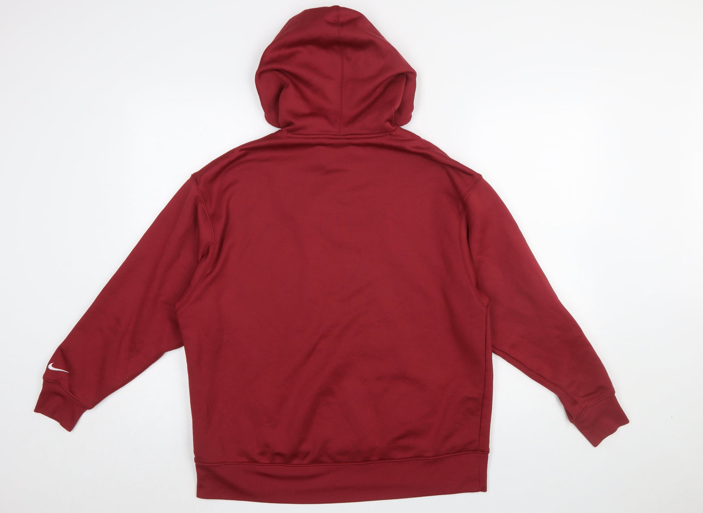 Mens UK Size M Nike Red Pullover Hoodie