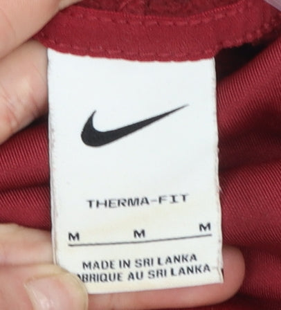 Mens UK Size M Nike Red Pullover Hoodie