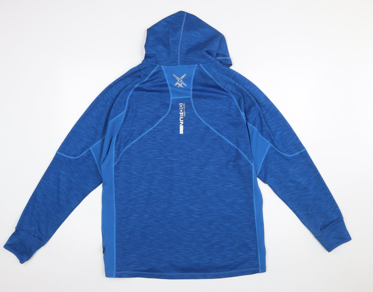 Womens UK Size M Skechers Blue Pullover Hoodie