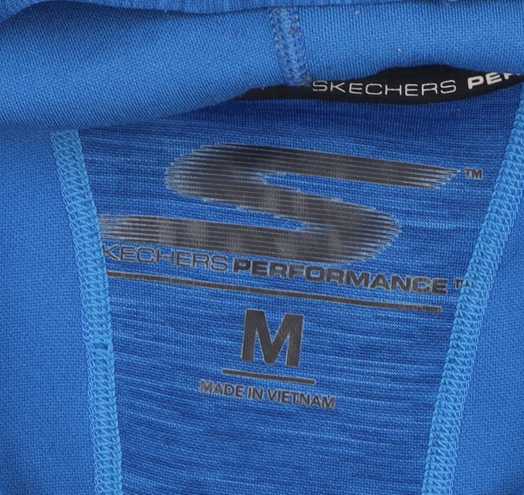 Womens UK Size M Skechers Blue Pullover Hoodie
