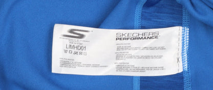 Womens UK Size M Skechers Blue Pullover Hoodie
