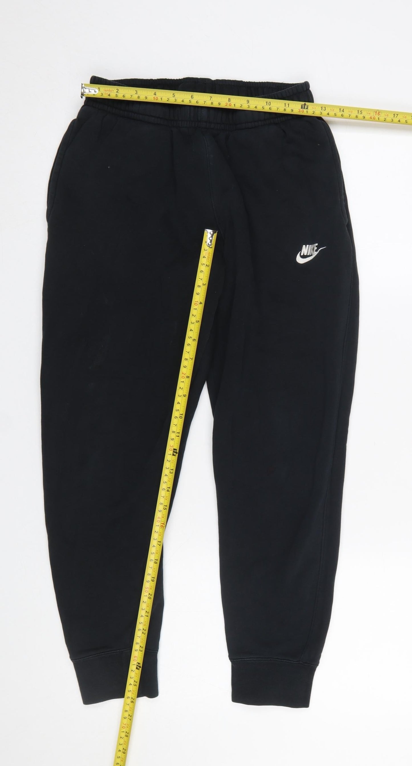 Womens UK Size S Nike Regular Fit Jogger Black Trousers