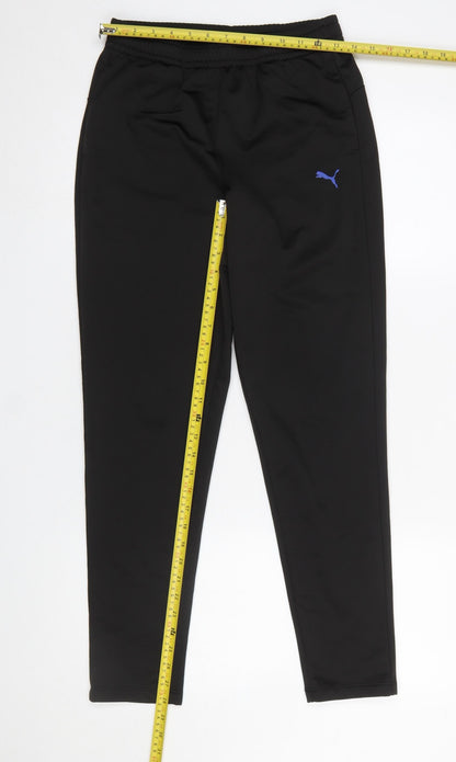 Boys UK Size 13-14 Years PUMA Regular Fit Jogger Black Trousers
