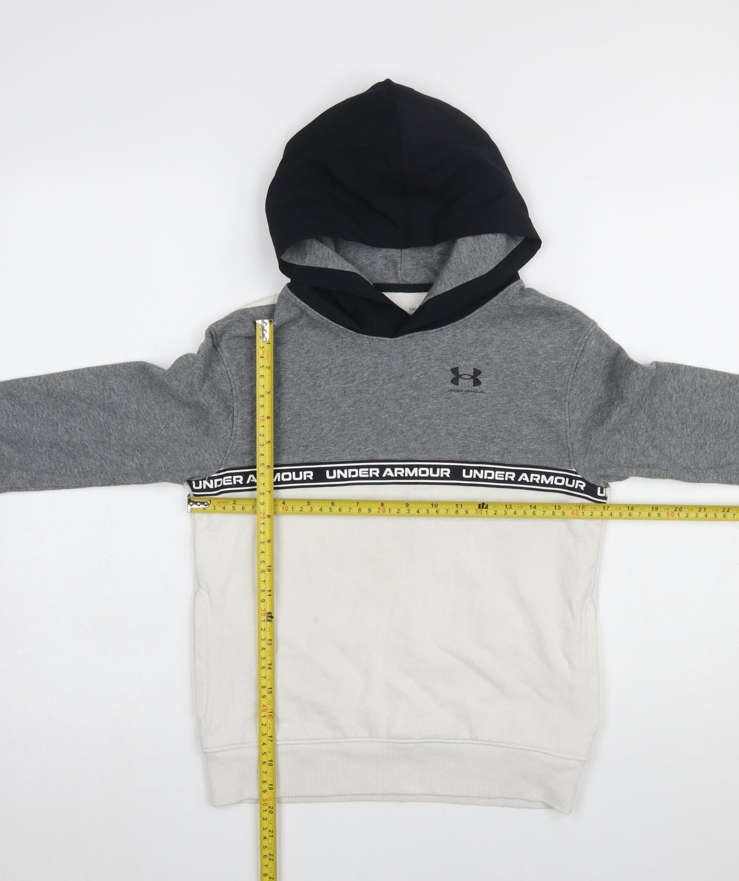 Boys UK Size M Under armour Grey Pullover Hoodie
