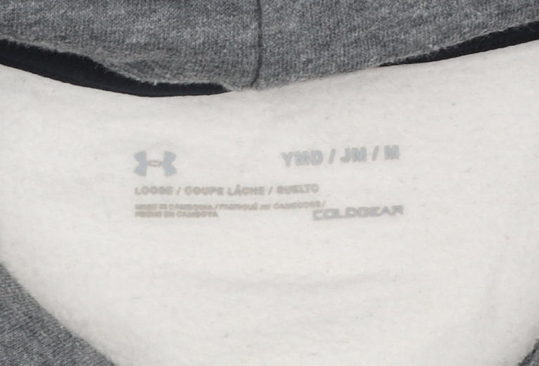 Boys UK Size M Under armour Grey Pullover Hoodie