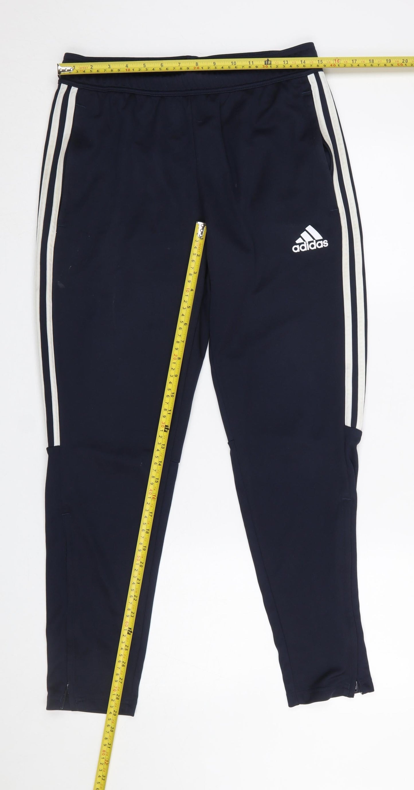 Mens UK Size M adidas Slim Fit Jogger Blue Trousers