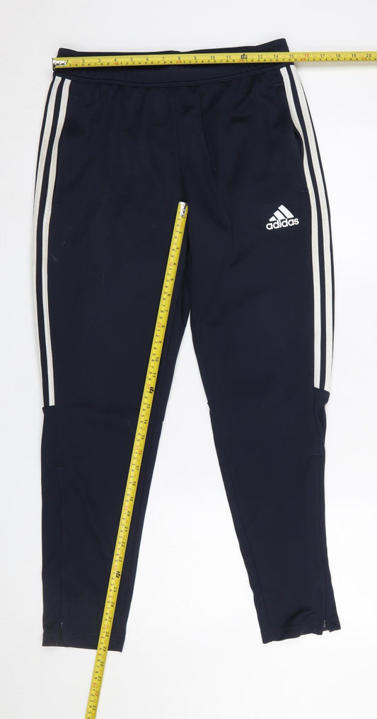 Mens UK Size M adidas Slim Fit Jogger Blue Trousers