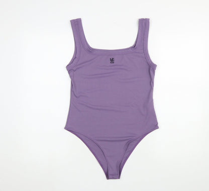 Womens UK Size L Missguided One-Piece Purple Bodysuit
