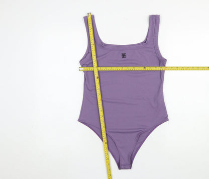 Womens UK Size L Missguided One-Piece Purple Bodysuit