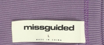 Womens UK Size L Missguided One-Piece Purple Bodysuit