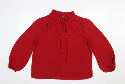 Womens UK Size 14 Dunnes Red Tunic Blouse