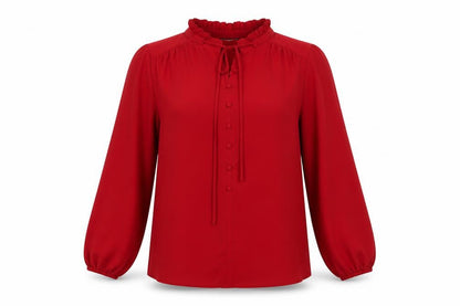 Womens UK Size 14 Dunnes Red Tunic Blouse