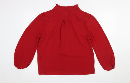 Womens UK Size 14 Dunnes Red Tunic Blouse