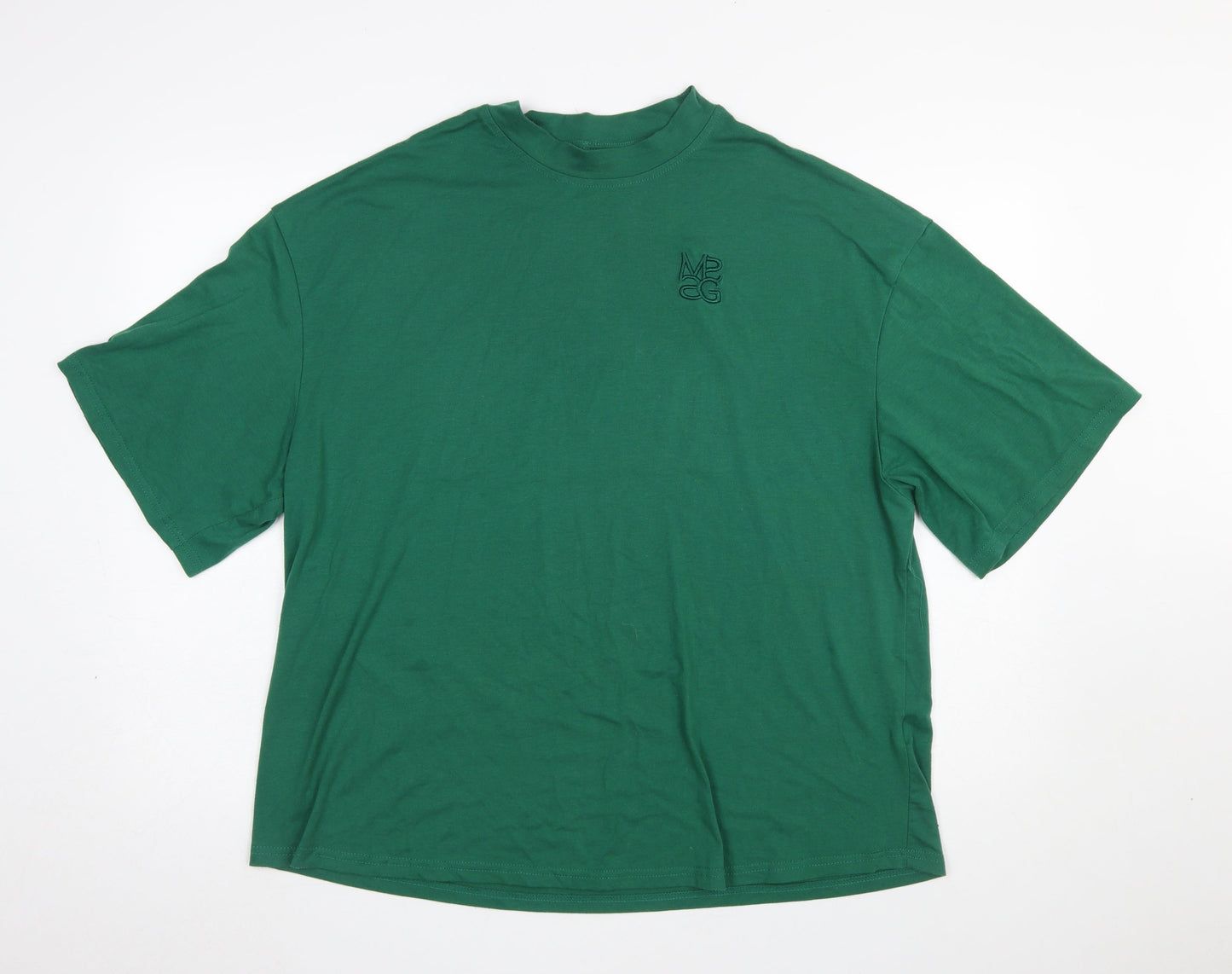 Missguided Women’s Green Relaxed Fit Cotton T-Shirt L