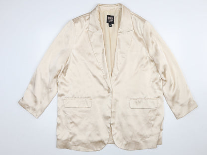 Womens UK Size 16 River Island Regular Ivory Blazer